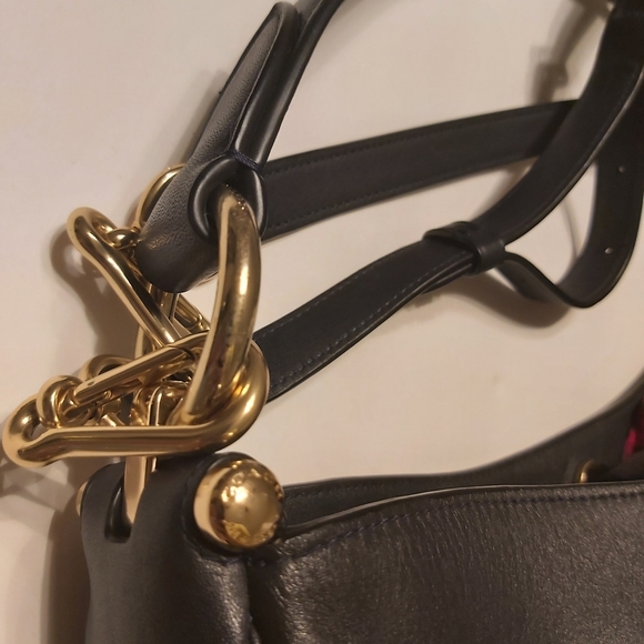 Coach blue/black Nomad hobo leather bag - Picture 12 of 16